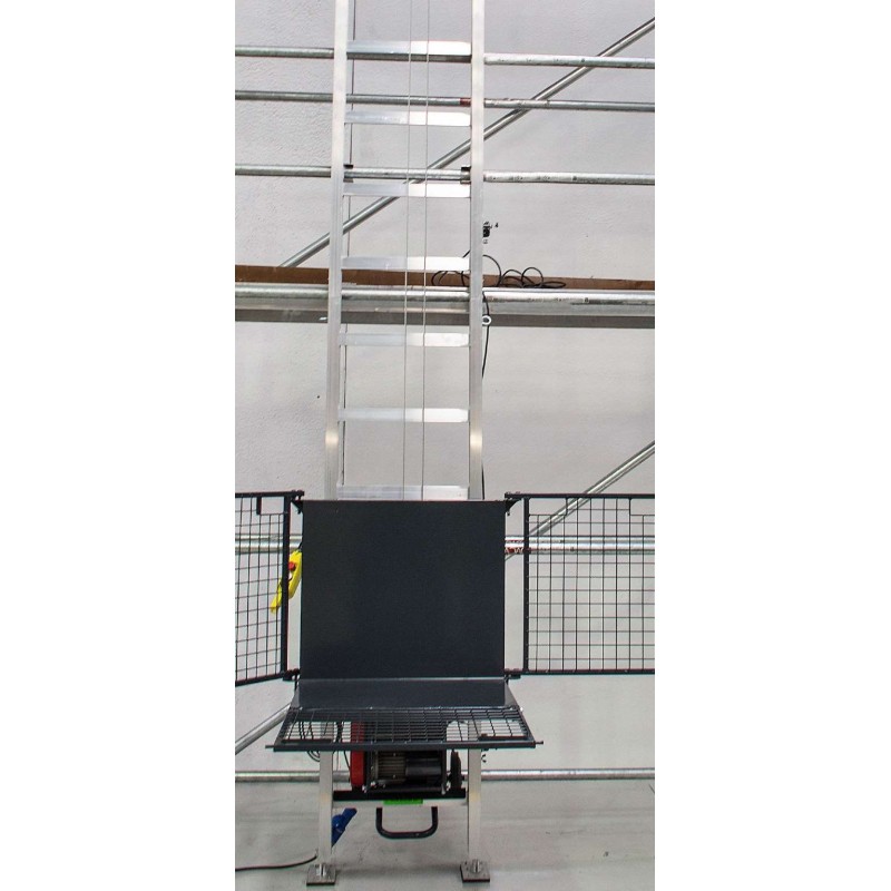 Elevador de escalera eléctrico para materiales de construcción y herramientas