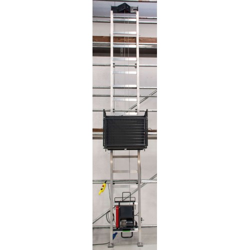 Elevador elétrico de escada para materiais de construção