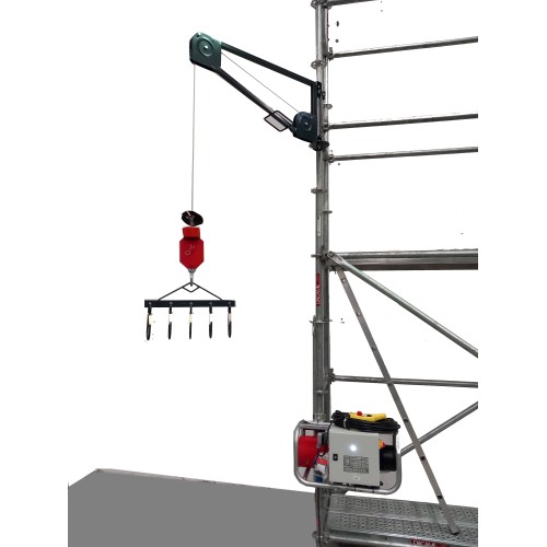 Elevador montaje andamio Minor Duplo con reenvío superior