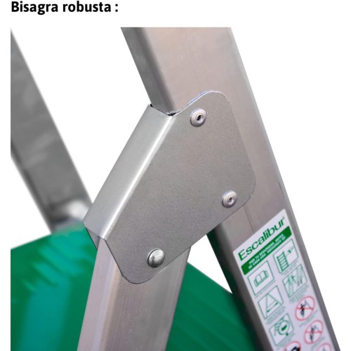 Escalera Escalibur de tijeras en aluminio de 7 peldaños