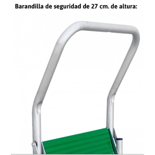 Taburete de acero galvanizado domestico 2 peldaños