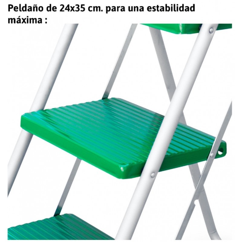 Banqueta doméstica de aço galvanizado 3 degraus