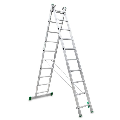Escalera multiuso aluminio Escalibur de dos tramos bricolaje ES-DOBLE10