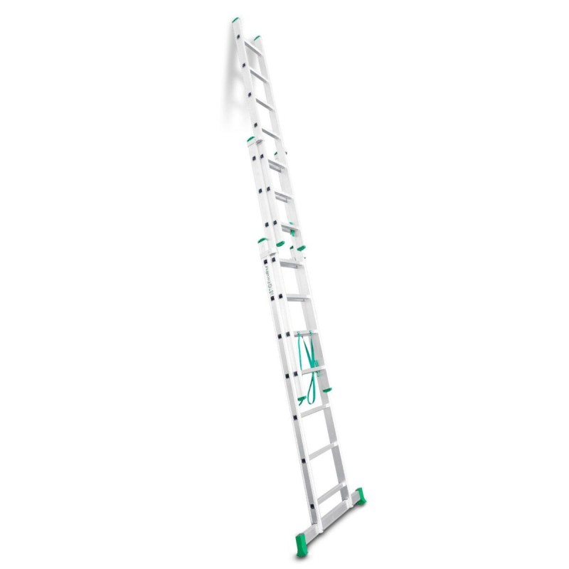 Escada multiuso de alumínio Escalibur com três seções DIY ES-TRIPLE7