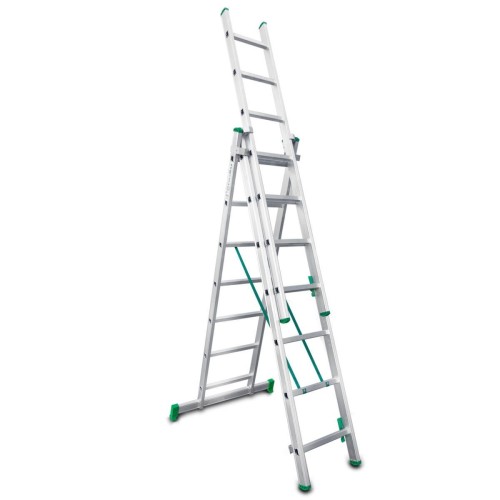 Escada multiuso de alumínio Escalibur com três seções DIY ES-TRIPLE7