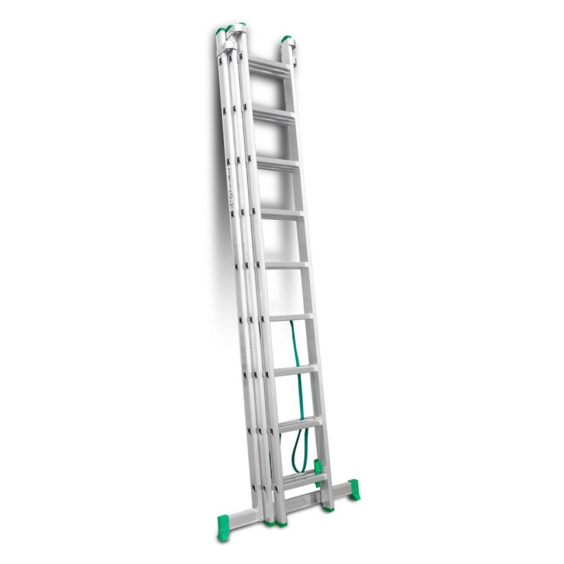 Escalera multiuso aluminio Escalibur de tres tramos bricolaje ES-TRIPLE9