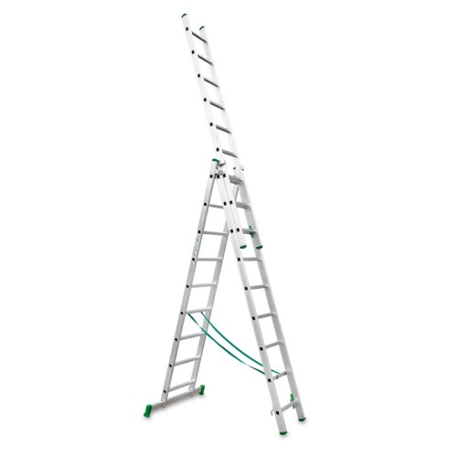 Escalera multiuso aluminio Escalibur de tres tramos bricolaje ES-TRIPLE9