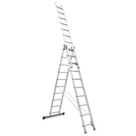Escada multiuso de alumínio Escalibur com três seções DIY ES-TRIPLE10