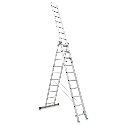 Escalera multiuso aluminio Escalibur de tres tramos bricolaje ES-TRIPLE10