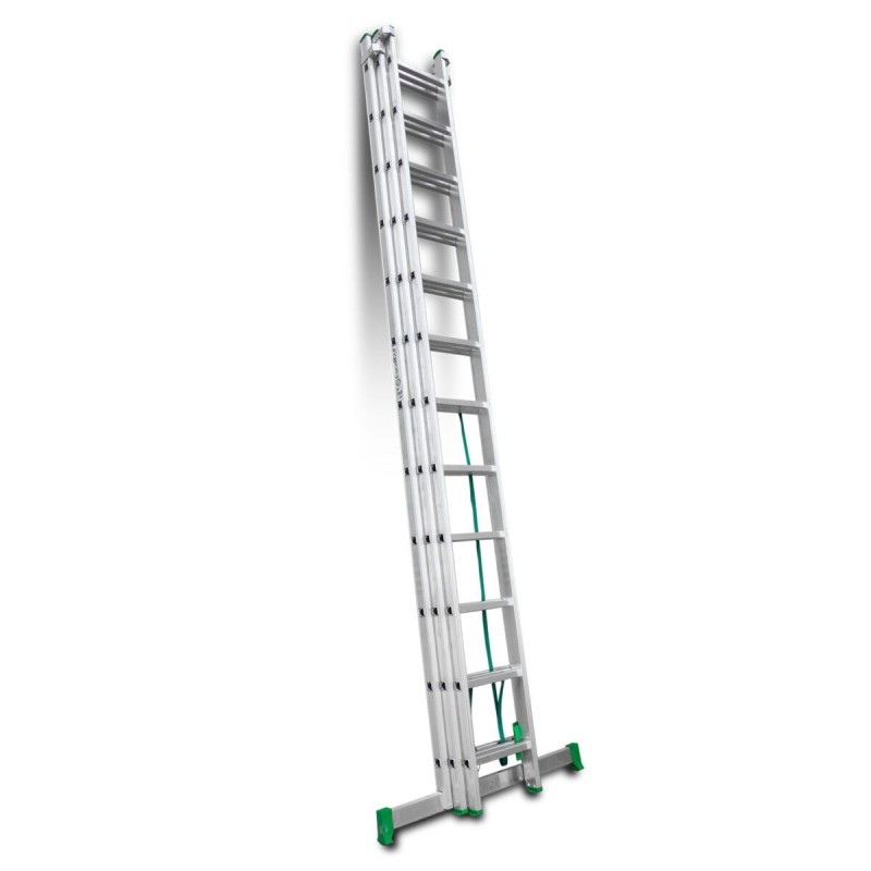 Escada multiuso de alumínio Escalibur com três seções DIY ES-TRIPLE12