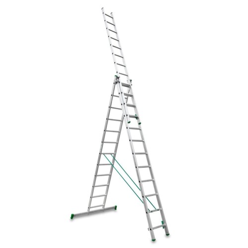 Escada multiuso de alumínio Escalibur com três seções DIY ES-TRIPLE12