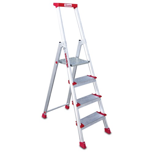 Escalera aluminio de almacén uso intensivo 4 peldaños ELEGANCE Faraone