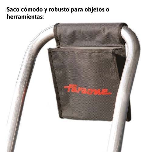 Escada de armazém em alumínio de uso intensivo 6 degraus DOMUS Faraone