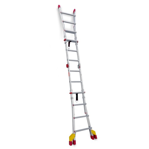 Escalera de aluminio multiusos 8+8 peldaños TELES Faraone