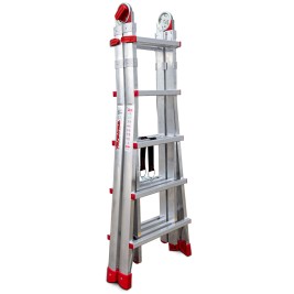 Escalera de aluminio multiusos 10+10 peldaños TELES Faraone