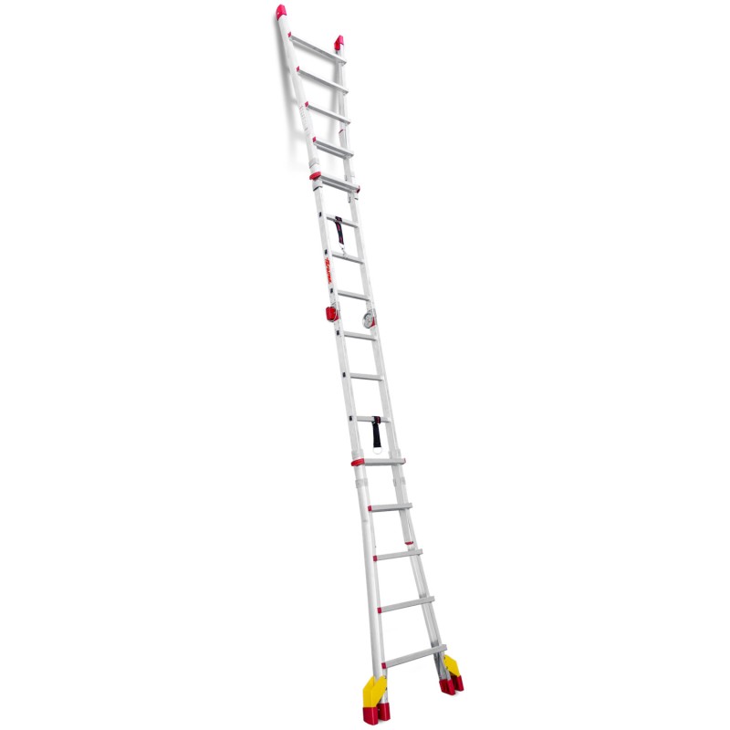 Escalera de aluminio multiusos 10+10 peldaños TELES Faraone
