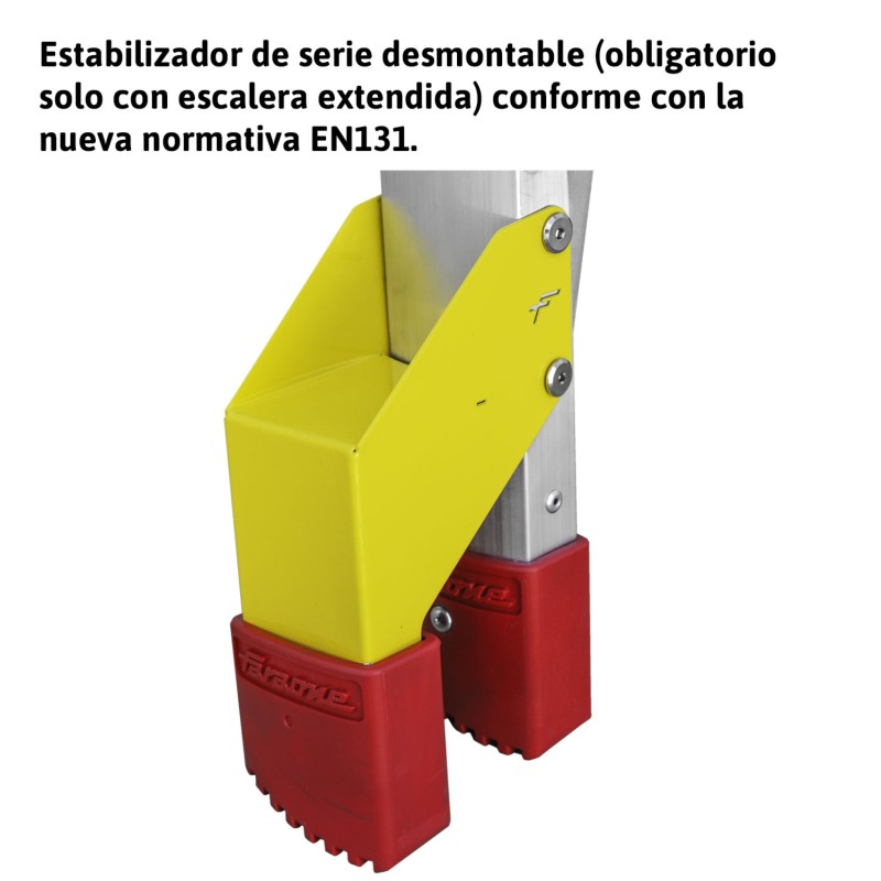 Escalera de aluminio multiusos 12+12 peldaños TELES Faraone