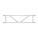Braço duplo horizontal 250 cm para andaimes dobráveis ​​e torres móveis
