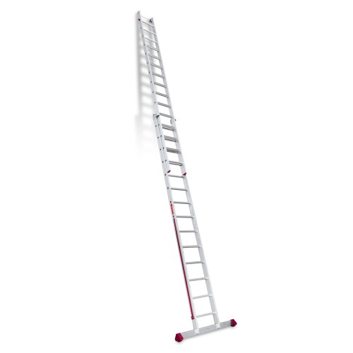 Escalera multiusos aluminio dos tramos 15 peldaños EN1400 Faraone