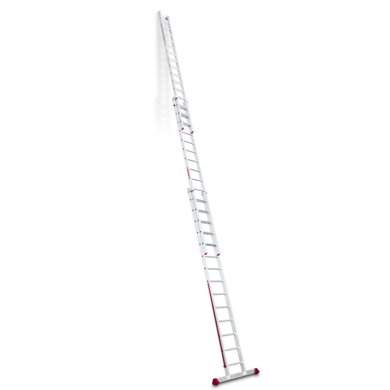 Escalera multiusos aluminio tres tramos 15 peldaños EN1500 Faraone