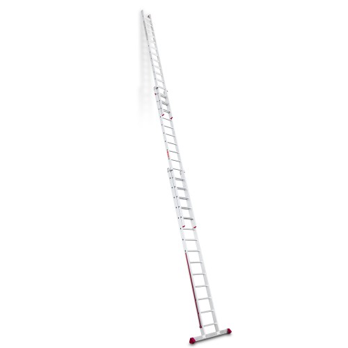 Escalera multiusos aluminio tres tramos 15 peldaños EN1500 Faraone