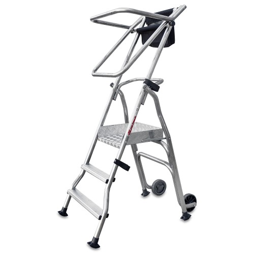 Escalera plegable con amplia plataforma 3 peldaños PL3 Faraone