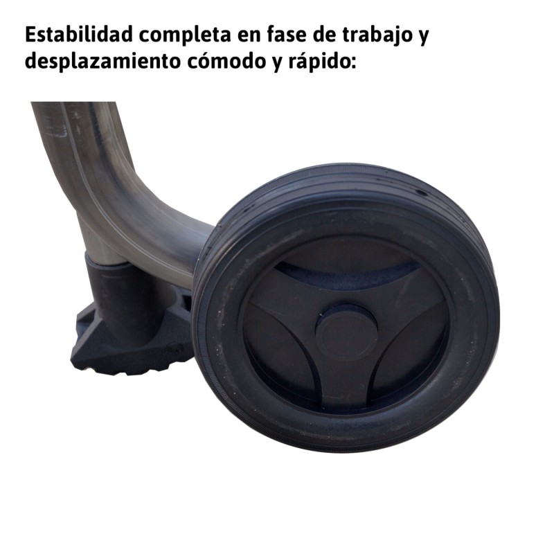 Escada móvel dobrável com plataforma larga 4 degraus confortáveis