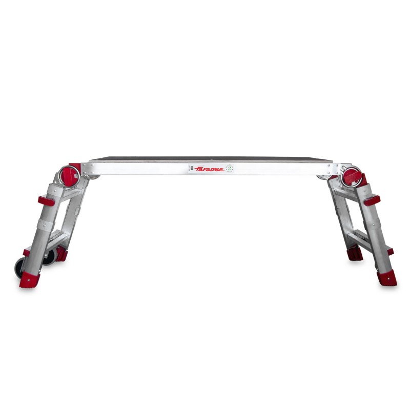 Plataforma de trabalho dobrável profissional em alumínio com altura ajustável