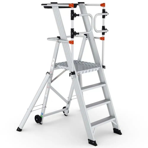 Escada de alumínio  com rodas Artis Plus PERSUM