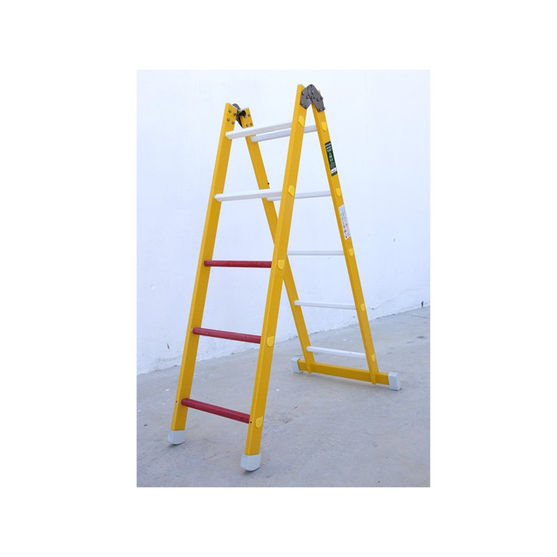 Escalera de fibra de un tramo plegable 3 peldaños