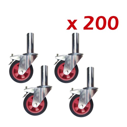 Ofertón Pack de 200 ruedas de goma de 150 mm de diámetro para andamios