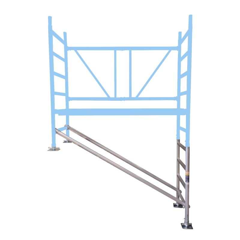 Kit L Salvaescaleras para andamios 75x190 altura 80-120 cms
