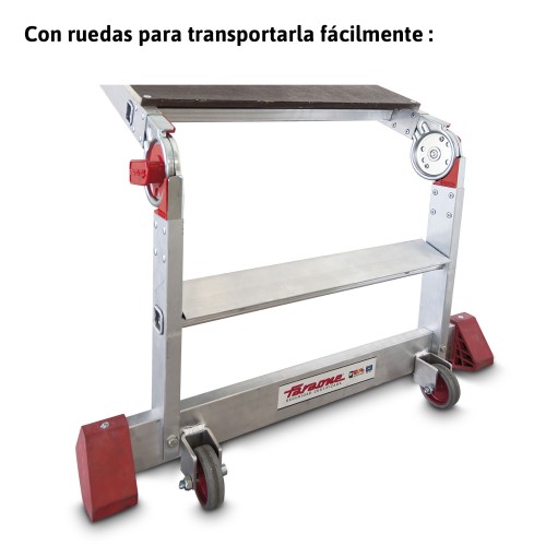 Plataforma de trabalho dobrável profissional em alumínio