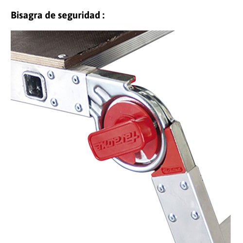 Plataforma de trabalho dobrável profissional em alumínio