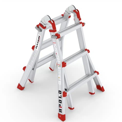 Escalera aluminio multiposición telescópica APOLO 4x3