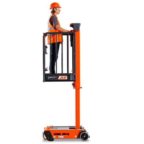 Plataforma elevadora de empuje y elevación manual