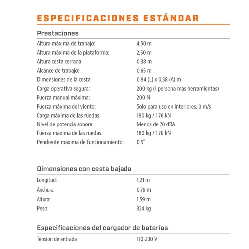 Plataforma de elevação manual de empurrar e levantar pessoal PECOLIFT