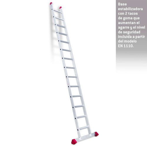Escalera profesional aluminio de 1 tramo 14 peldaños EN1114 FARAON
