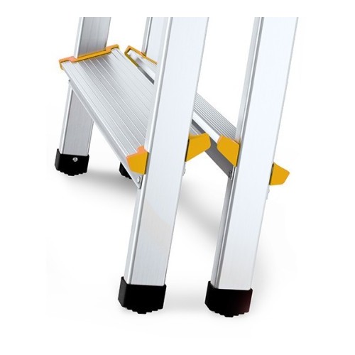 Escalera doméstica de tijeras doble subida de 2 peldaños - DRABEST