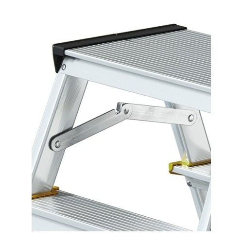 Escalera doméstica de tijeras doble subida de 2 peldaños - DRABEST
