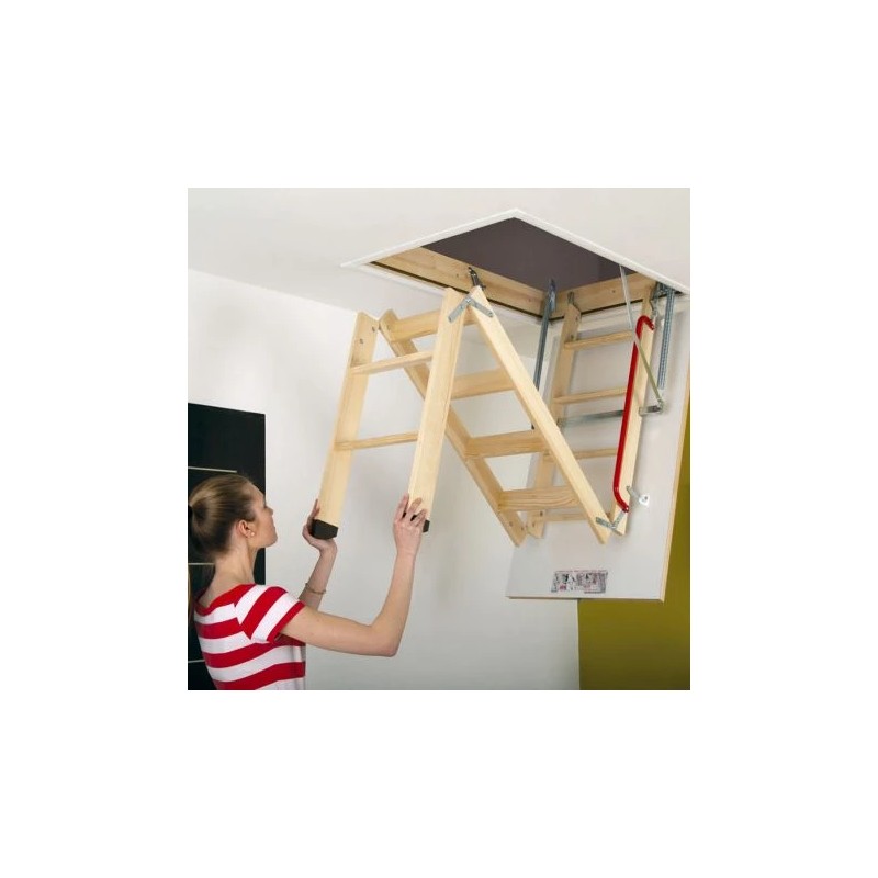 Escalera Escamoteable de Tramos de Madera