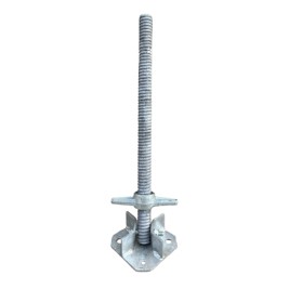 Husillo de acero inclinable de 0,62 metro con placa base 2