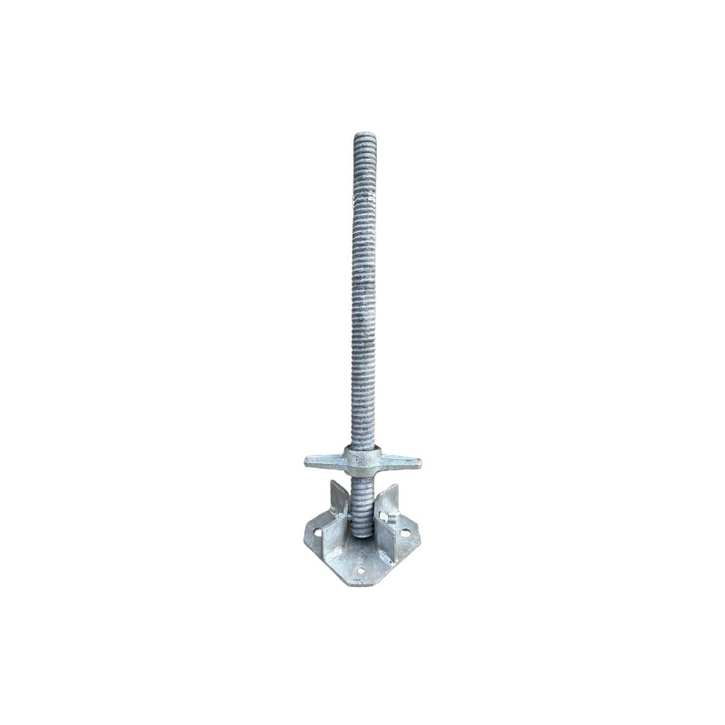 Husillo de acero inclinable de 0,62 metro con placa base