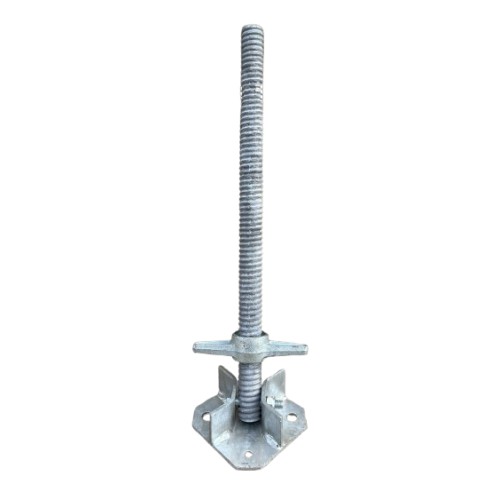 Husillo de acero inclinable de 0,62 metro con placa base