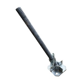 Husillo de acero inclinable de 0,62 metro con placa base