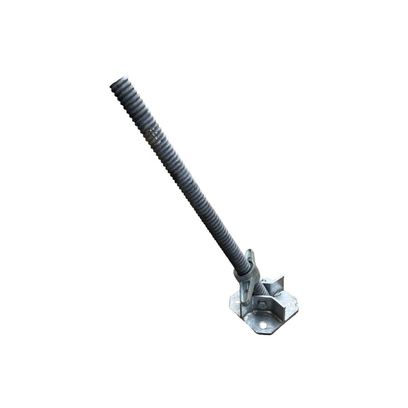Husillo de acero inclinable de 0,62 metro con placa base