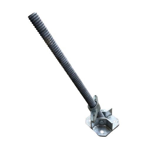 Husillo de acero inclinable de 0,62 metro con placa base