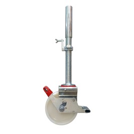 Roda de NYLON com fuso de AÇO 200 mm carga 500 kg