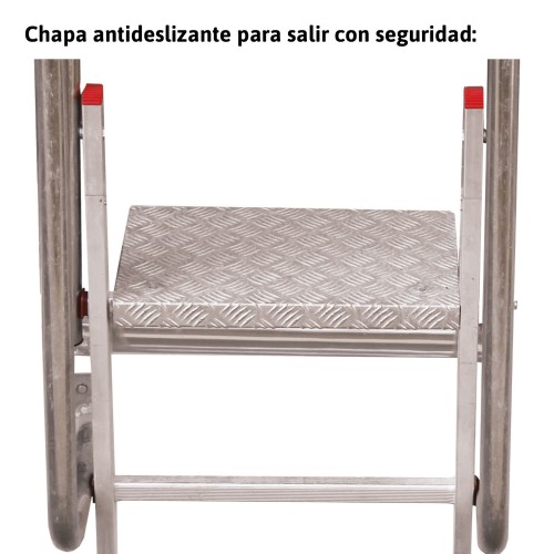 Escalera vertical de seguridad  SVS0 sin jaula de protección Faraone