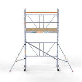 Alquiler de Andamio plegable profesional de aluminio IBERANDAMIOS altura de trabajo 4,70 m